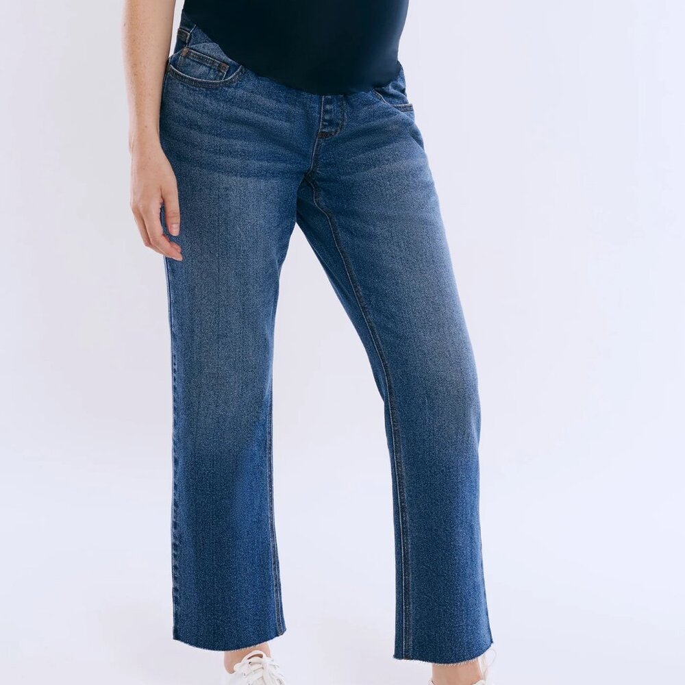 Motherhood Maternity | Medium Wash Flare Jean | Size Large